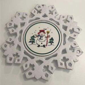 White Snowflake Holiday Decor